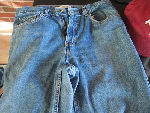 Denim jeans.