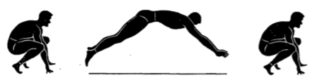 Army physical training Gorilla Frog jump.